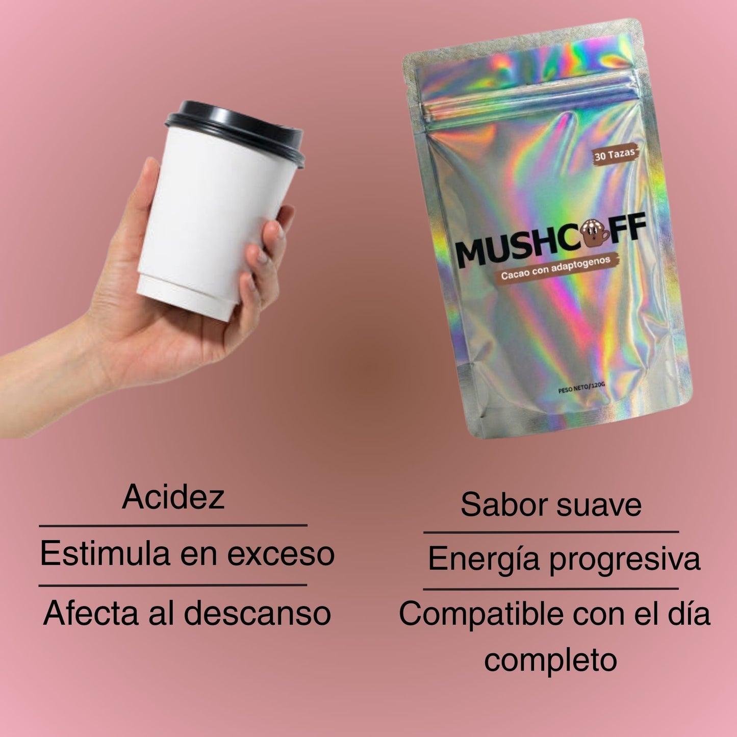 Cacao con adaptogenos